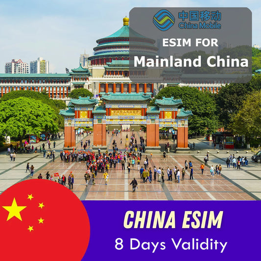 China eSIM 7GB for 8 Days